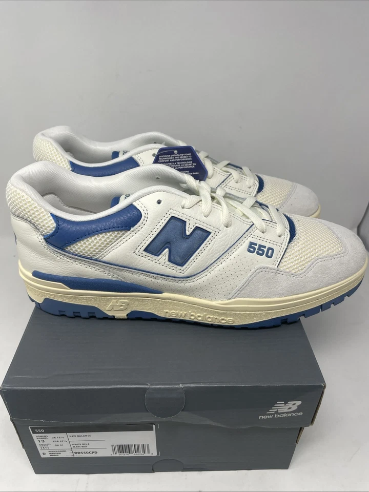 New Balance 550 Sea Salt Pack Blue Agate Sneakers BB550CPD Men's Size 13 NWB - Image 1 of 4