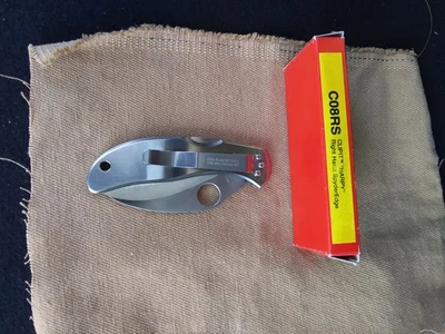 NOS 1993 Spyderco Harpy C08RS - G-2 Bladesteel, Fully Serrated, Stainless Handle - Image 1 of 4