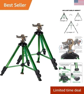 Messing Schlagregner mit massivem Legierungsstativ - 2er Pack für große Flächen - Bild 1 von 10