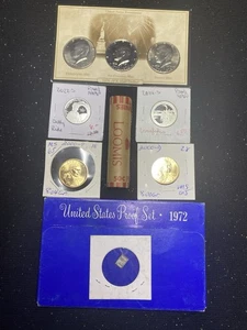 Huge Lot Of P,D,S Minted Coins 1972-2022 (63) Items Total . Proof, Silver, Clad. - Picture 1 of 21