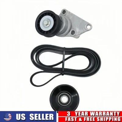 Kit de poleas tensoras de correa de transmisión para Chevy Avalanche Silverado GMC Sierra Yukon Foto 1 de 4