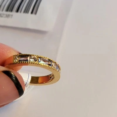 Anillo Anthropologie Patrón Piedra Plana Nuevo con etiquetas Talla 7 Foto 1 de 4