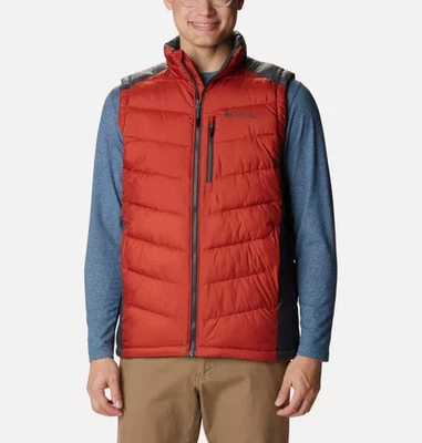 Columbia Men's Labyrinth Loop Vest Warp Red/Shark OMNI-HEAT Size XL $145 - Image 1 of 4