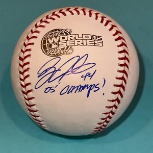 BRIAN ANDERSON (Sox) Signed Official 2005 WORLD SERIES Baseball Beckett w INS - Picture 1 of 4