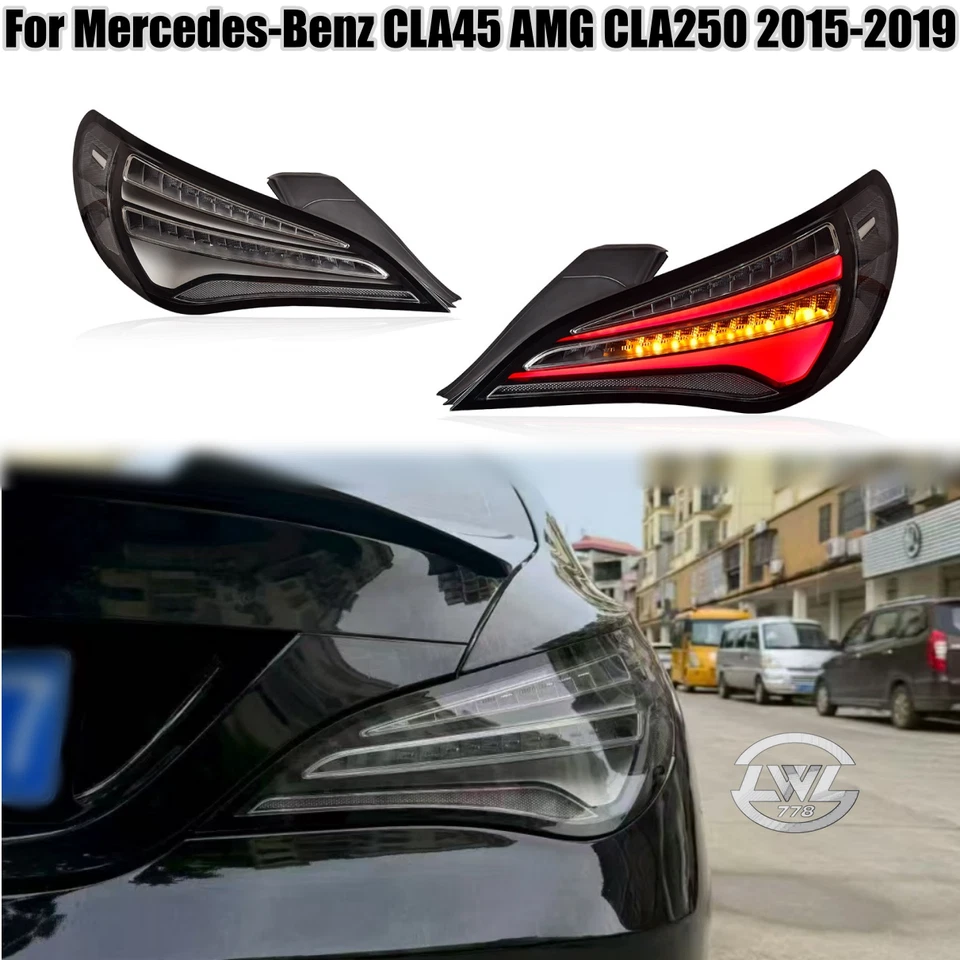 Conjunto de luces traseras de lente ahumada para Mercedes-Benz CLA45 AMG CLA250 2015-19 Foto 1 de 4