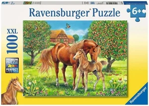 NEW SEALED Ravensburger 10577 Horses In The Field 100 Pc XXL Jigsaw Puzzle - Picture 1 of 9
