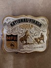 NEW!! 2026 "Gold & Silver" Adult Hesston National Finals Rodeo Belt Buckle