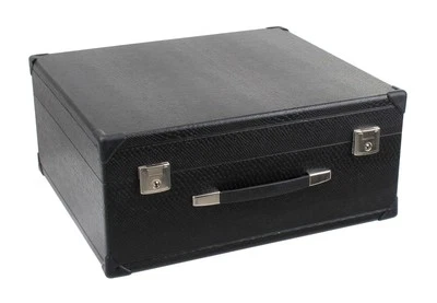 ALPENKLANG 96-Bass Akkordeon Koffer Holz Case Hülle Tasche Kunstleder Bezug Rot gepolstert