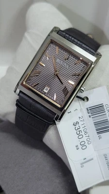 Мужские кварцевые серые часы Bulova Sutton индикатор даты 29 мм 96B443 - Изображение 1 из 4