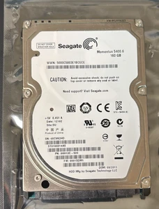 SEAGATE Momentus 160GB 2.5" SATA ST9160314AS  5400RPM Laptop Hard Drive Tested - Picture 1 of 4