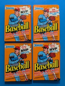 Paquetes de cera de béisbol Donruss 1990 sellados de fábrica 16 tarjetas MLB y 3 tarjetas de rompecabezas - Imagen 1 de 2