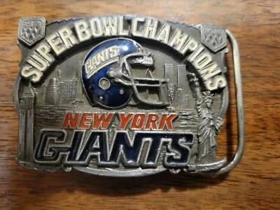 1991 Siskiyou Buckle Super Bowl Champions New York Giants Lim. Ed. #1382/10.000 Foto 1 de 2