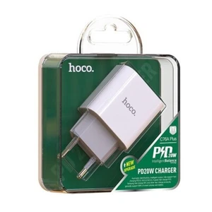 Adaptateur Secteur Chargeur iPhone 15/14/13/12/11/X/8/7 Hoco 20W PD USB‑C Type C - Photo 1 sur 10