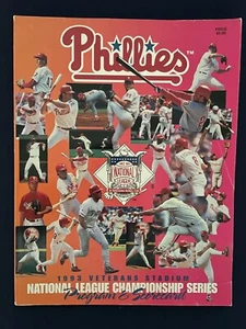1993 Philadelphia Phillies NLCS Program And Scorecard - Picture 1 of 1