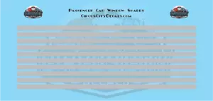 Passenger Car Window Shades Gray HO Scale - Picture 1 of 2
