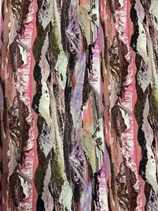 Liberty of London 100% Silk Satin Scarf ‘Manning’ Purple Camouflage 65x200cm - Bild 1 von 7