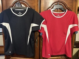 HOLLOWAY DRY EXCEL ATHLETIC PERFORMANCE BLACK OR RED SHIRT WOMEN SIZE S & M - Picture 1 of 9