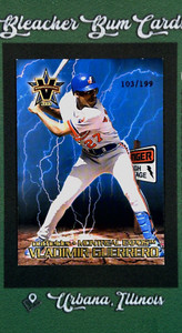 2000 Pacific Baseball #22 Vladimir Guerrero Vanguard Parallel SP #/199 - Expos