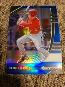 David Calabrese 2020 Panini Prizm Blue Parallel Baseball Card PDP82 Angels  - Picture 1 of 5