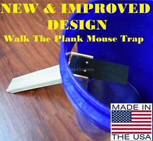 New & Improved Walk The Plank Mouse Trap - Auto Reset - USA MADE   