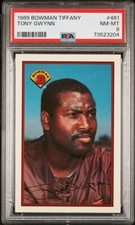 1989 Bowman TIFFANY Tony Gwynn Baseball Card #461 PSA 8 NM-MT