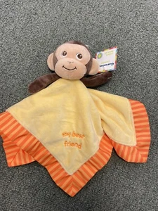 NWT Garanimals My Best Friend Monkey Security Blanket Lovey Rattle Fleece 14in. - Picture 1 of 1