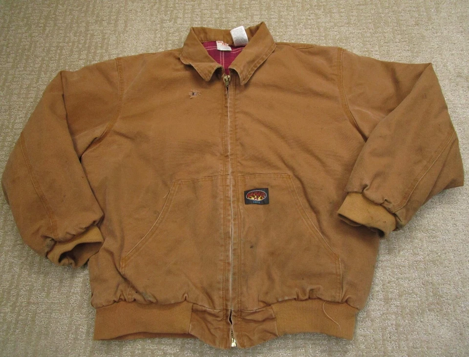 Rasco FR Jacket Men Extra Large Brown Fire Flame Resistant Heavy Duty Lined HRC2 - Image 1 of 4