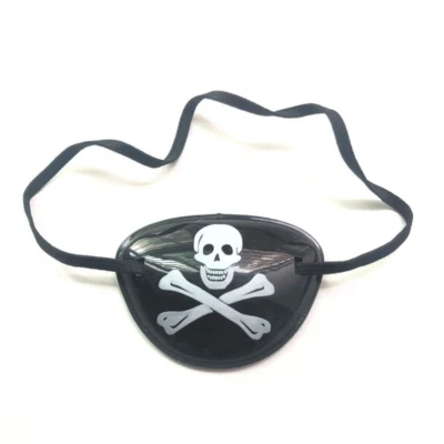 PARCHE PARA OJOS PIRATA Calavera y Tibias Cruzadas Parches para Ojos Bolso de Fiesta Favor Vestido Elegante Reino Unido Foto 1 de 2