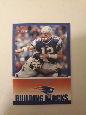 Tom Brady 2002 Fleer Building Blocks Insert #256 Nrmt New England Patriots 2nd Y - Image 1 of 3