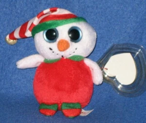 TY CHEERY the SNOWMAN BABY BEANIE- MINT with MINT TAGS - Picture 1 of 1