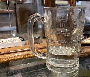 Vintage Ulva 10 Glass Beer Stein Etched City Family Hotel Bendigo - Picture 1 of 12