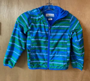 Columbia Lightweight Hooded Jacket Youth Kids Blue - Size XXS (4-5) - Picture 1 of 3