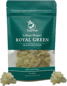Royal Green Weihrauch Hojari aus Oman Boswellia Sacra reine Räucherkirche in - Bild 1 von 11