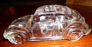 TOLLER DETAILLIERTER VINTAGE KRISTALLGLAS VOLKSWAGEN KÄFER AUTO BRIEFBESCHWERER - Bild 1 von 9