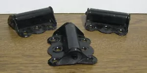 Three Black Spring Loaded Screen Door Hinges - Picture 1 of 4