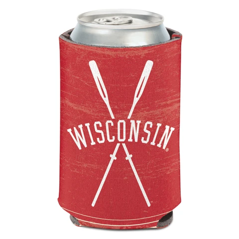 WinCraft Wisconsin Badgers 12oz. Vault Logo Can Cooler Cover