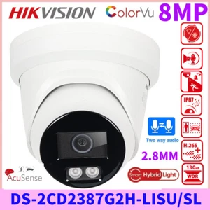 Hikvision 8MP DS-2CD2387G2H-LISU/SL Full Color IP Turret Network Camera 2.8mm - Picture 1 of 20