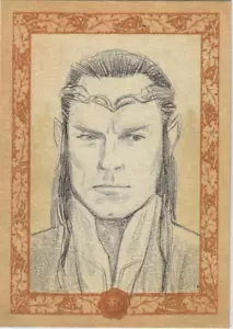 Elrond Hugo Weaving LOTR Lord of the Rings Sketch Card 1/1 - Picture 1 of 2