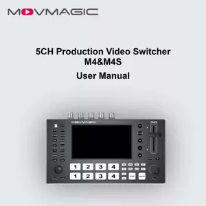 Movmagic M4 HDMI 5.5 Inch 5-Channel 4K HDMI Multi Live Streaming Video Switcher - Picture 1 of 12