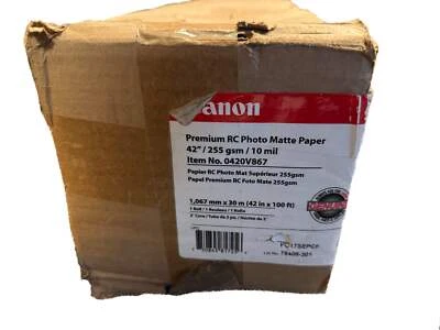 Canon Premium RC Photo Matte Paper 0420V867 (42 in x 100 ft, 258 gsm, 3"core) — 第 1/4 张图片