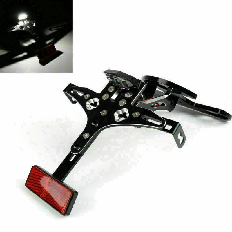 Fender Eliminator License Plate Mount Holder With LED For BMW S1000 RR 09-16 UE Foto 1 de 4