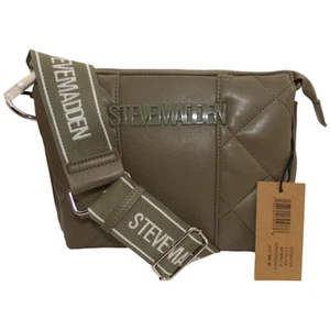 NWT Steve Madden Olive Green Quilted Crossbody Bag Sporty Luxe Y2K Athleisure - Picture 1 of 7