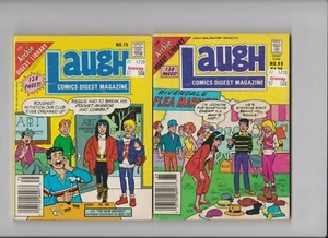 ARCHIE DIGEST LIBRARY, LAUGH #65 & 75 1985-86 GOOD BOOKS! - Picture 1 of 2