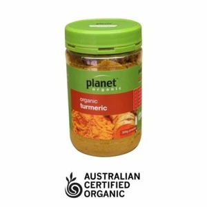 Certified Organic TURMERIC 300g Jar Premium Ground Powder Planet Organic Spices - Picture 1 of 1