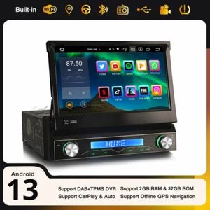 Android 13 Autoradio ISO 1Din 32GB Navi 8-Core 32GB CarPlay WiFi DAB+ Kamera 4G - Bild 1 von 15
