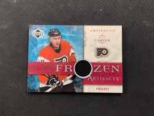 2006-07 UPPER DECK ARTIFACTS JEFF CARTER FROZEN GAME-USED PATCH RED #ed 3/35