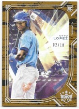 2022 Panini Diamond Kings Antique Frame Otto Lopez #02/18 (86) Blue Jays RC FOTL