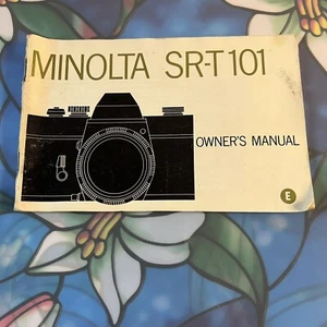 Vintage Minolta SR-T-101 Bedienungsanleitung 41 Seiten Anleitung 35mm SLR - Bild 1 von 3