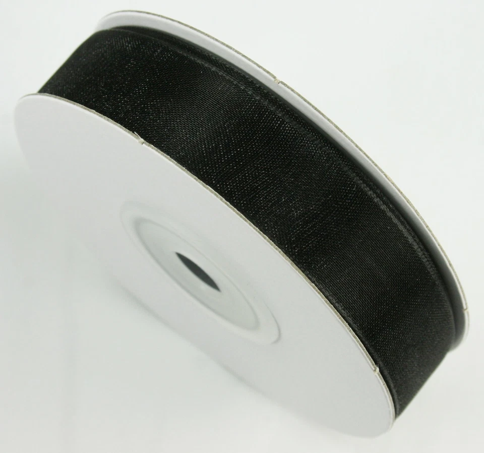 5/8" Organza Sheer Plain Ribbon 100% nylon Choose Color and Yards Amount - Image 1 of 2