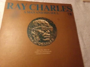 RAY CHARLES - A Man And His Soul (Greatest Hits) - 12" Vinyl Record 2xLP - - Picture 1 of 6